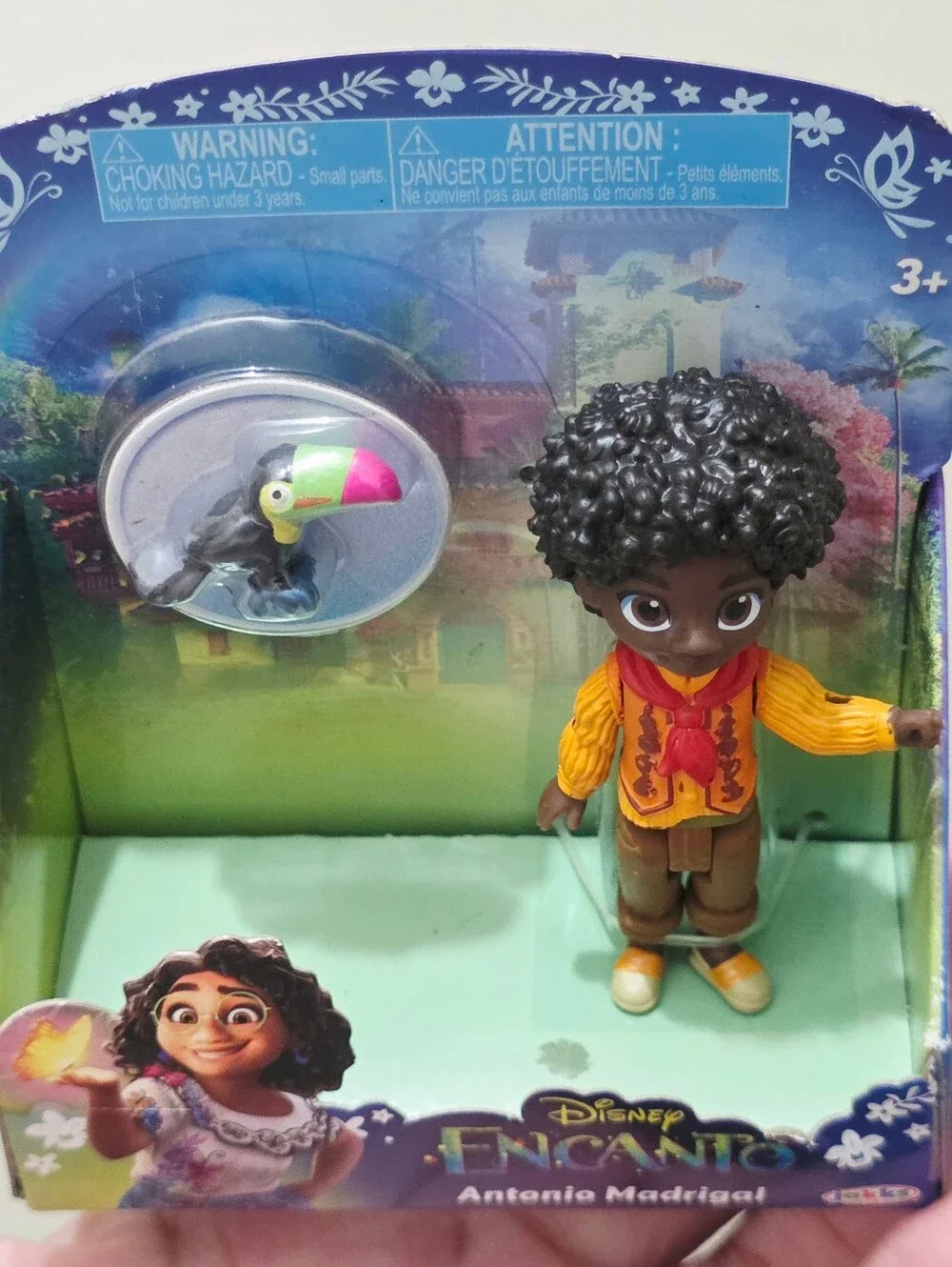 Brand New Small Disney's Encanto Antonio Madrigal Toy with parrot